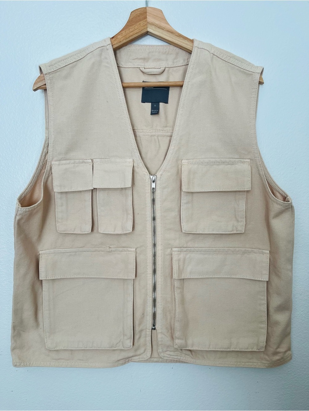 ASOS Men’s Canvas Utility Vest - (unisex) Beige